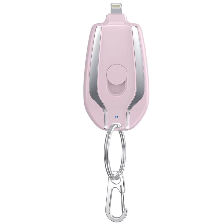 Portable Keychain Charger | 1500Mah Type-C Ultra-Compact Mini Battery Pack | Fast Charging Backup Power Bank for Iphone Devices